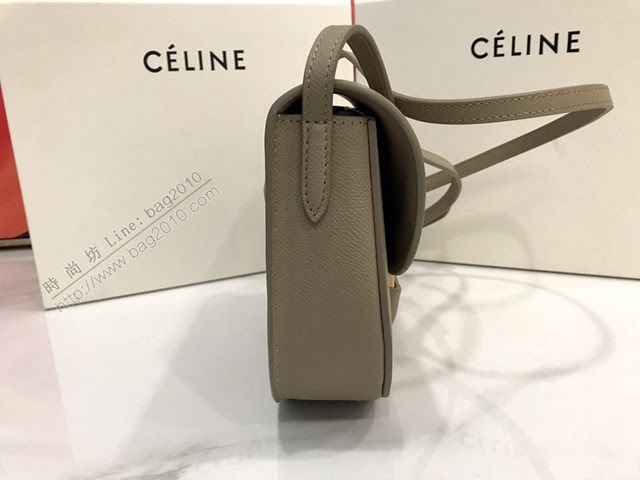 Celine女包 賽琳掌紋牛皮小號單肩斜挎包 Celine Trotteur復古馬鞍包  slyd2000